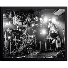 Monem Art Live Concert Photography Print - Black and White Rock Band Performance Poster - Wall Decor for Living Room, Bedroom or Office - 8x10 Unframed Wall Art by Kenji Nakamatsu