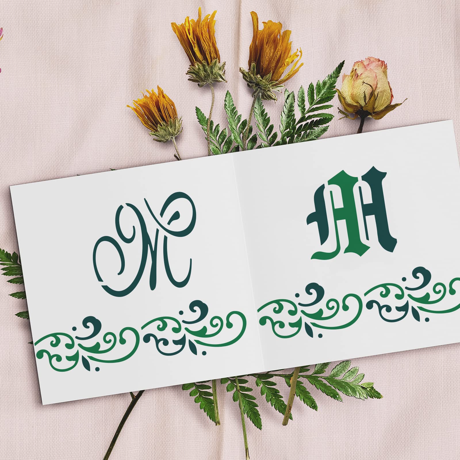 Amazon.co.jp: FINGERINSPIRE イニシャル M ペインティング