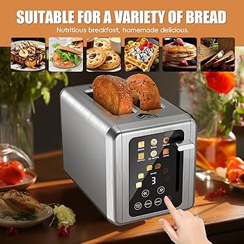 Amazon.com: WUNLY Touch screen Toaster 2 slice,Stainless