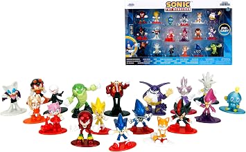 Jada Sonic The Hedgehog 1.65" 18-Pack Die-Cast Figures, Toys for Kids and Adults