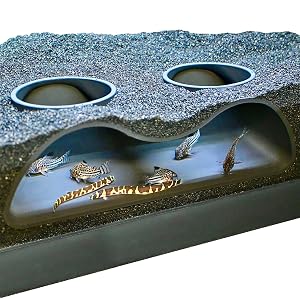 Aquarium Underground Tunnel Cave Natural Curve Two Hole Viewing Fish Shrimp Under Gravel Tunnel Fish Tank Decor Decoration