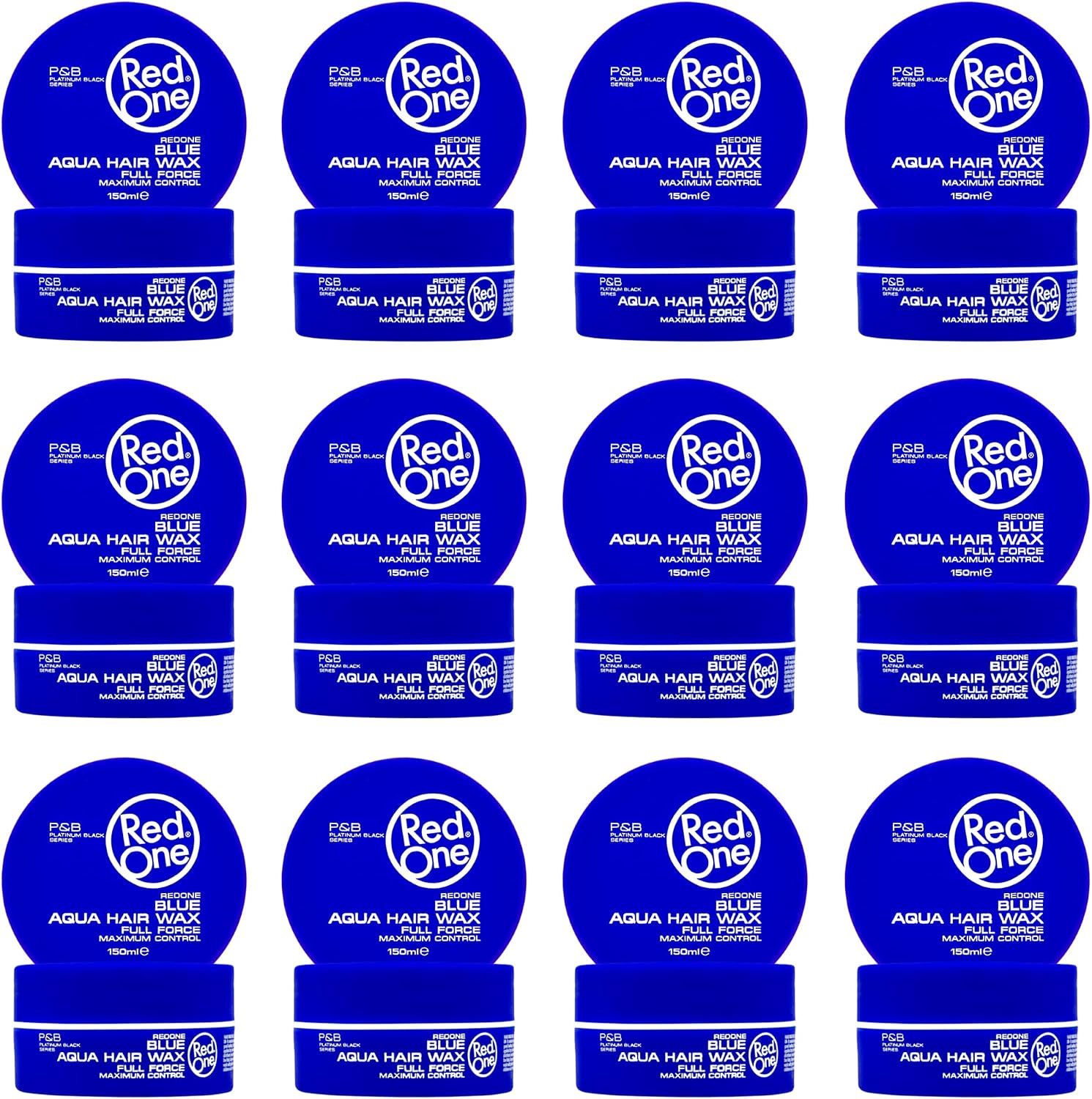 Cire Coiffante RedOne Aqua Bleu 150ml - Tenue Forte, Effet Mouillé, Pour Tous Types De Cheveux