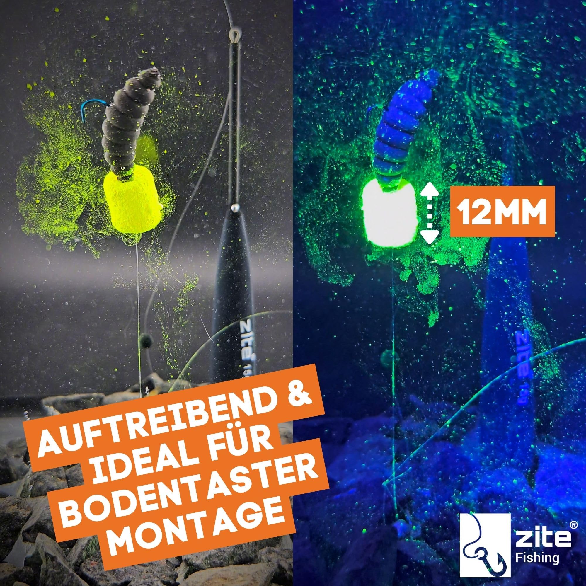 Zite Fishing Forellenköder Auftreibend XXL Set | Floating Forellen Angelköder | Troutmallows, Mighty Mag, Forellenteig, Bubbly Beads | Inklusive Bodentaster, Vorfachhaken & Mehr für Forellensee