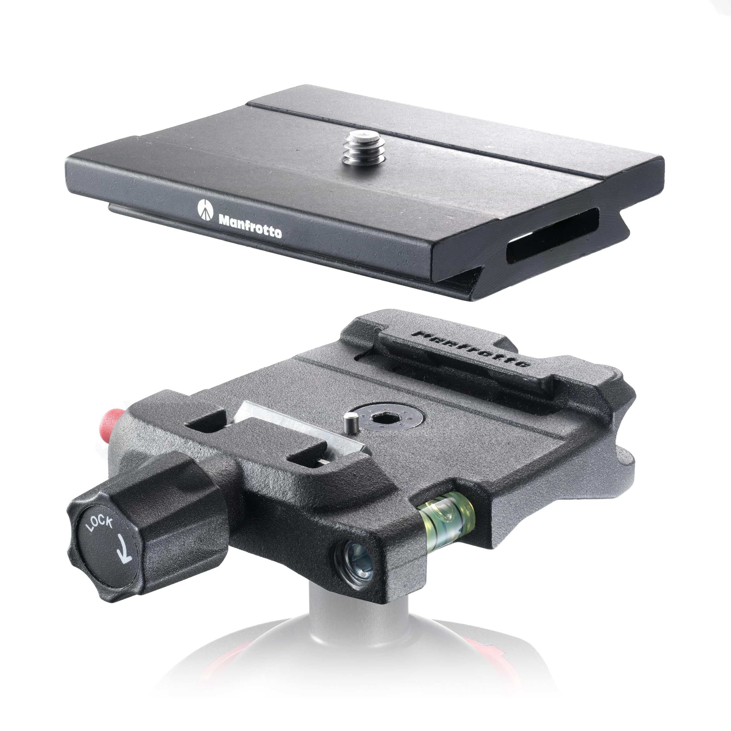 Manfrotto Top Lock adapter szybkiej wymiany, Arca czarny
