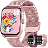Smart Watches for Women Android iOS Phones: Pink Smartwatch for Women 1.83