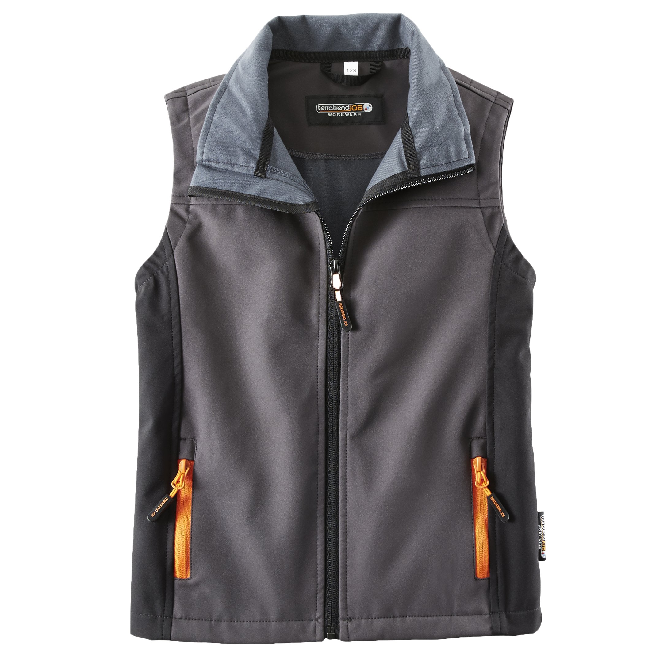Terratrend Gilet Softshell per bambini taglia 104 Grigio scuro Nero
