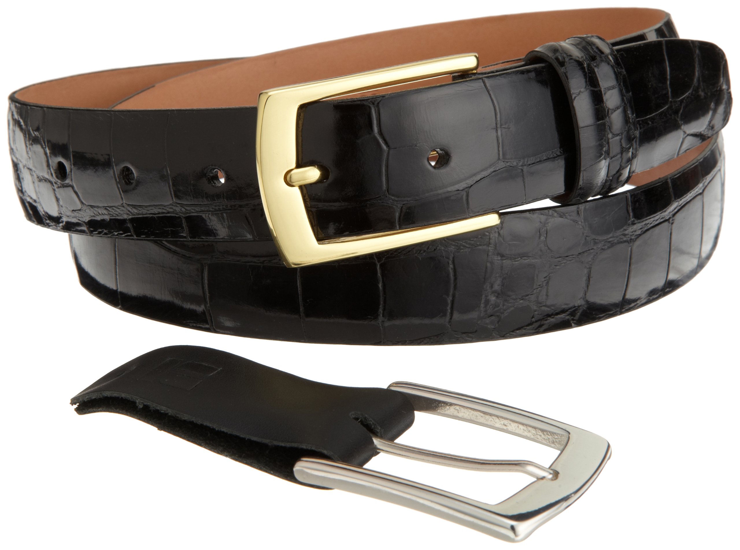 Trafalgar Men's Alligator and Crocodile Leather Belt