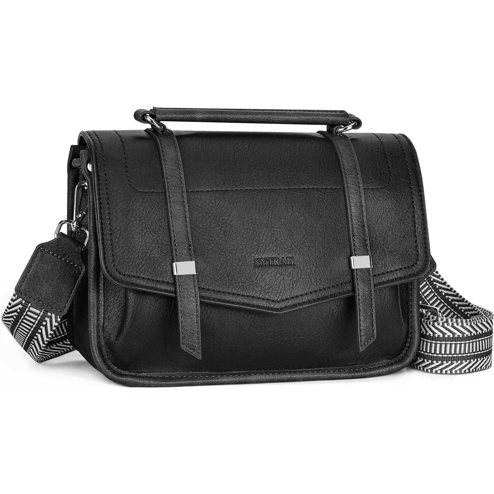 SYTRAH Crossbody Bags for Women, Lightweight Medium Crossbody Purse, Soft Leather Purses for Women Shoulder Handbags