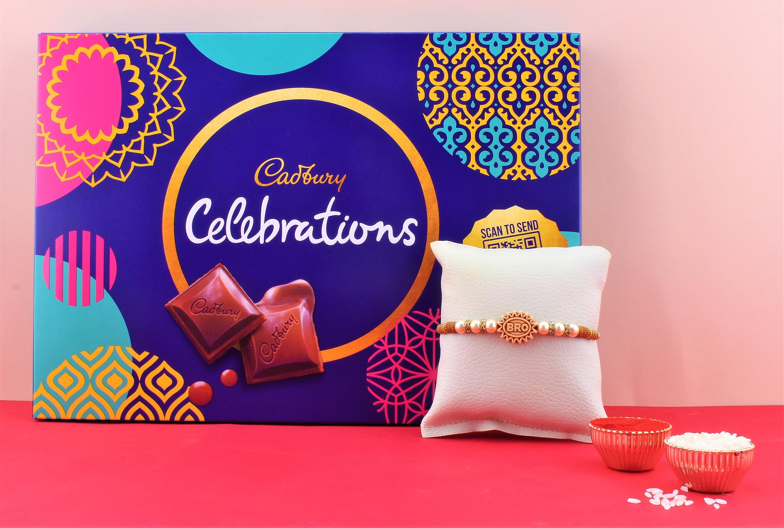 See full amazon price history chart for SFU E Com Cadbury Celebration Gift Box With Rakhi|Rakhi Chocolate For Brother|Rakhi With Cadbury Celebration Pack|Roli, Chawal, Chandan, Misri|03,114 Grams SFU E Com Cadbury Celebration Gift Box With Rakhi|Rakhi Chocolate For Brother|Rakhi With Cadbury Celebration Pack|Roli, Chawal, Chandan, Misri|03,114 Grams (B0C6GZCX41) Amazon Price History, Amazon Price Tracker