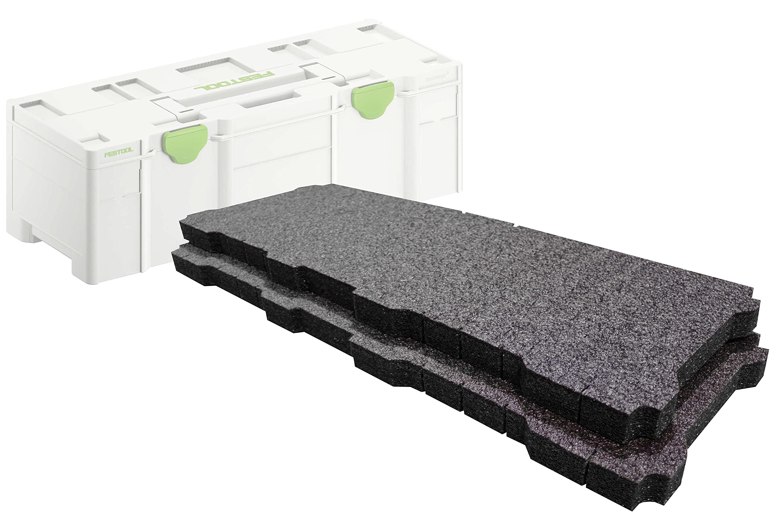 Shadow Foam Systainer SYS3 XXL - Insertos de espuma para cortar y pelar para sistemas Festool y TANOS SYS3 XXL | Organización de herramientas, Kaizen, 5s, cajas de almacenamiento y almacenamiento de