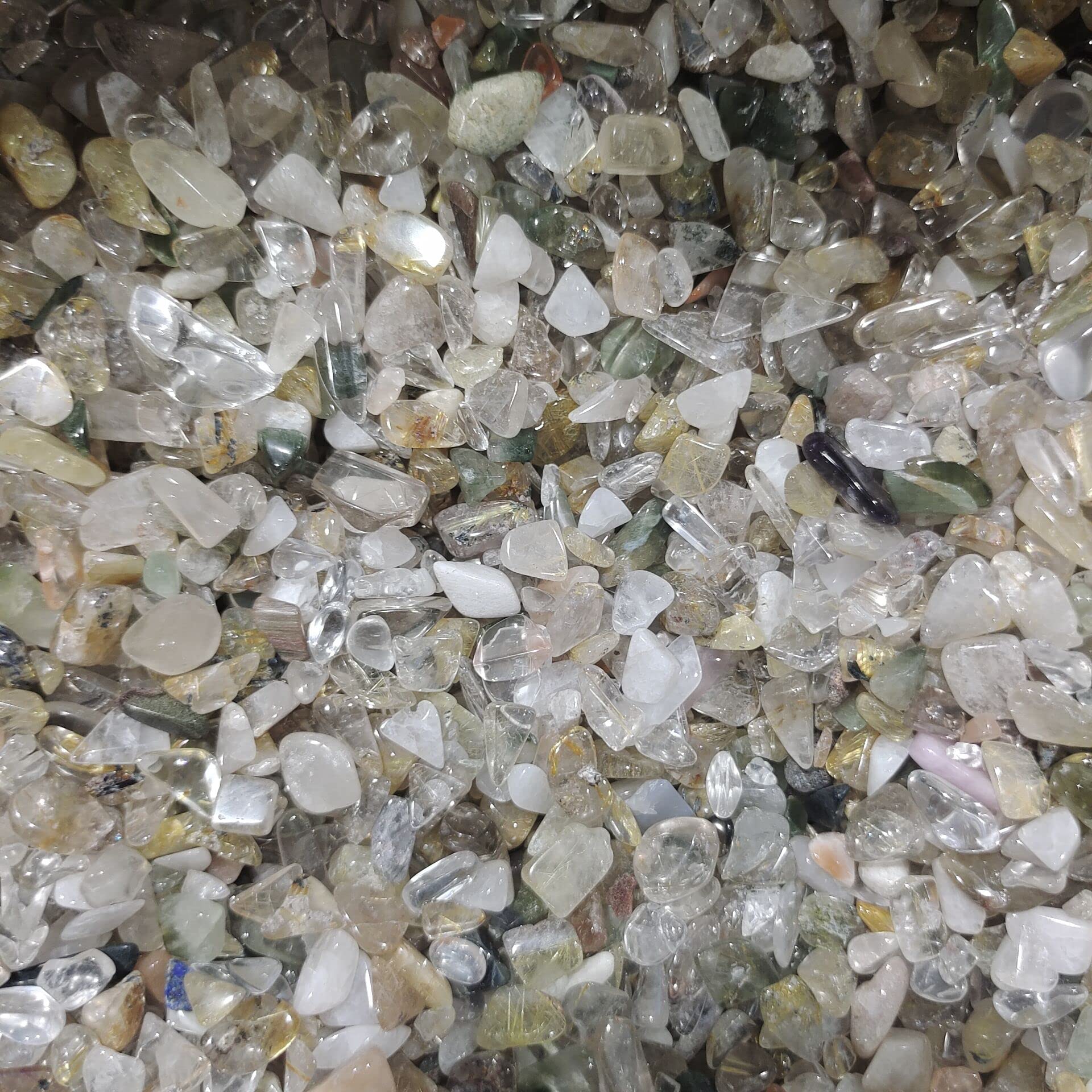 Grava Decorativa para acuarios, Piedra triturada de Cristal Duobao Reiki for Acuario, decoración de jardín, 100 g y 300 g(300g)