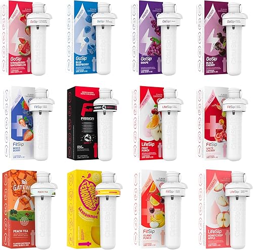 AOR American Off Road Cirkul Hydrate Flavor GoSip - Eleva tu hidratación con LifeSip, Fit Sip y más - 6 cartuchos aleatorios para una experiencia