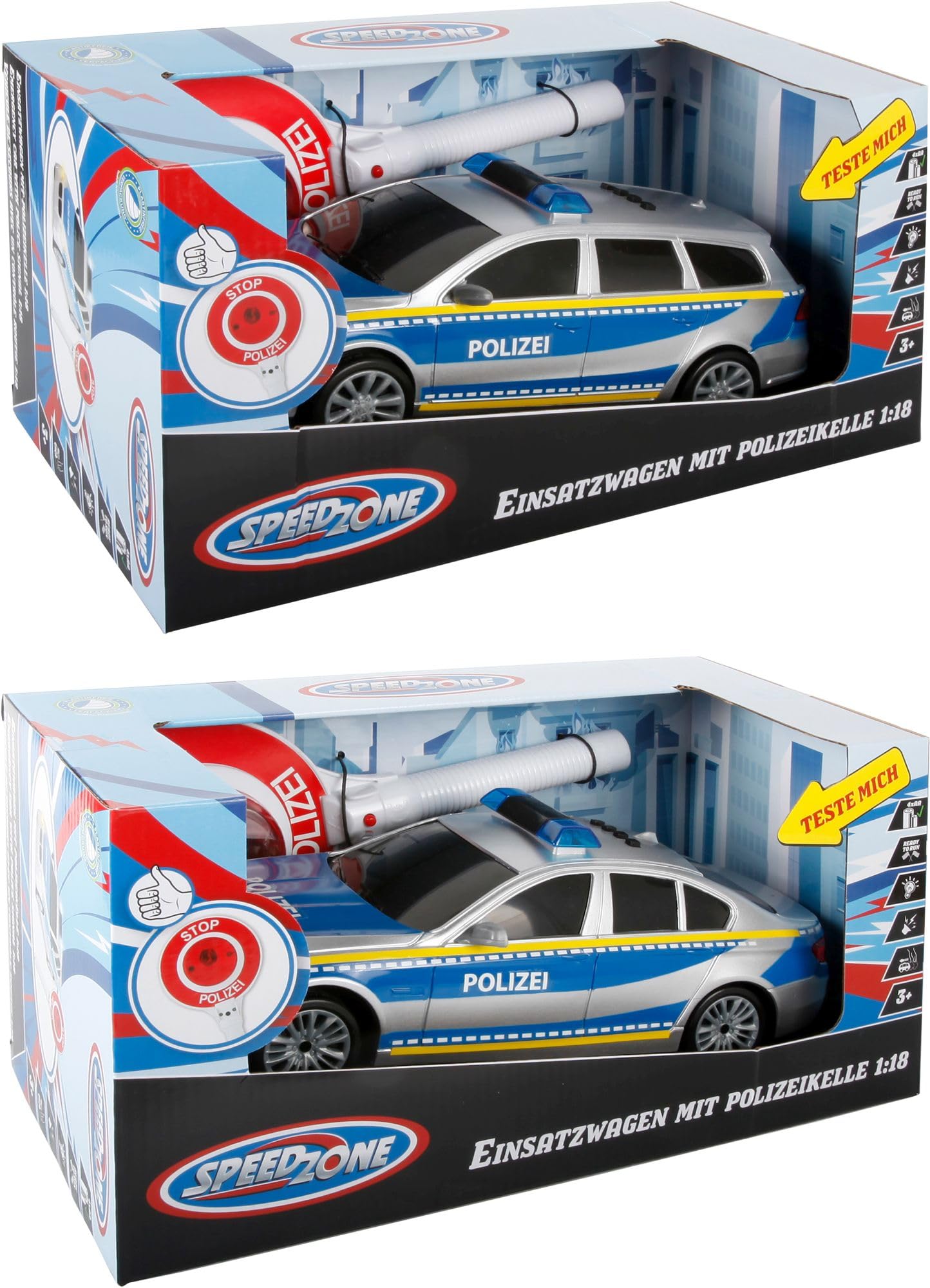 Amazon.com: Speed Zone Police Car with Police Trowel : Toys & Games