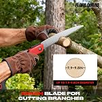 FLORA GUARD 10 Scie pliante de pouce, scie à main lourde avec dents rasoirs multi-niveaux pour la coupe du bois, outils de jardinage de coupe d'arbre (Red-10)