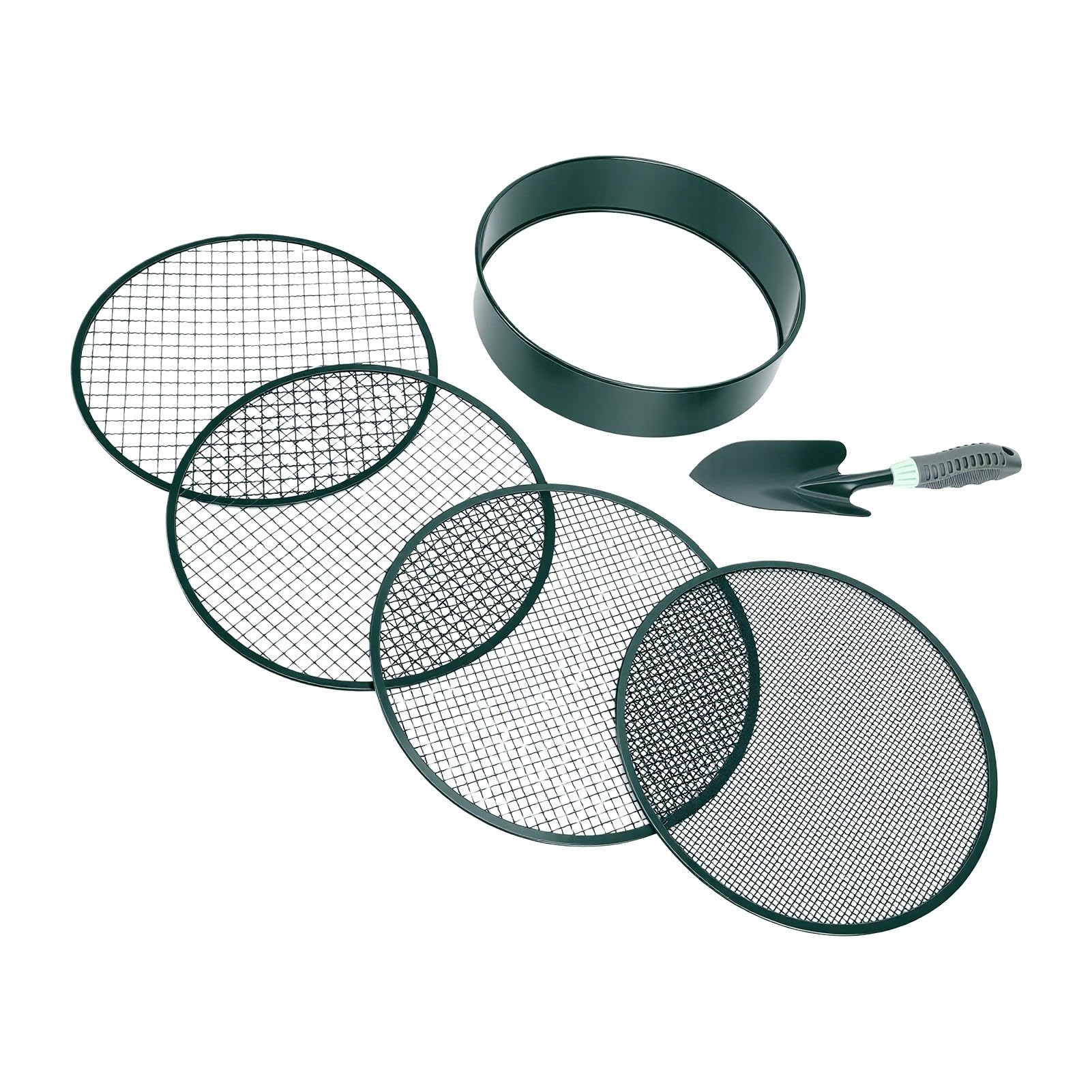 Zunate 11,8 Zoll Gartenbodensieb-Set mit 4 Sieben für 5