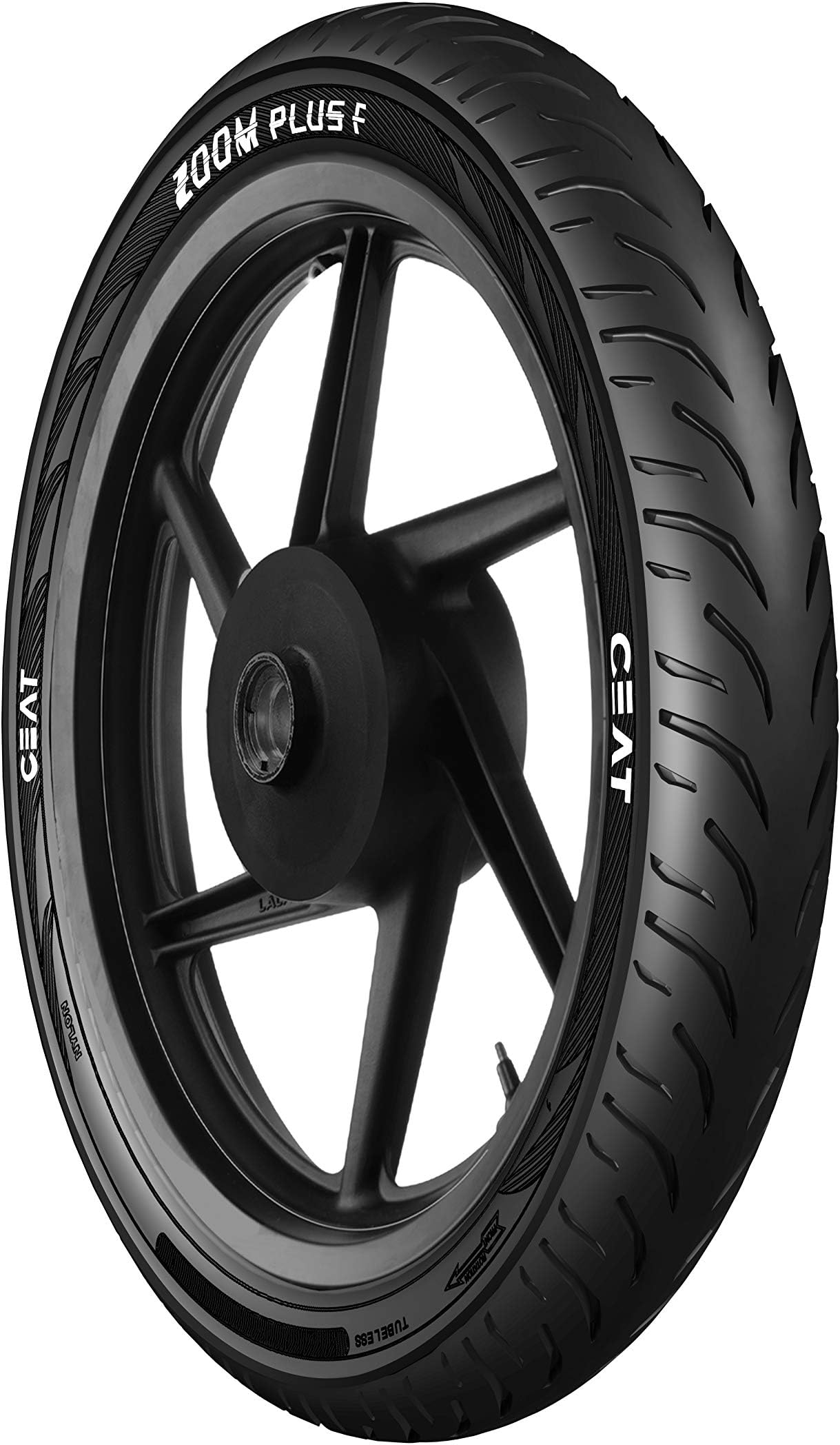 Ceat Zoom Plus F 100/80-17 52P Tubeless Bike Tyre, Front