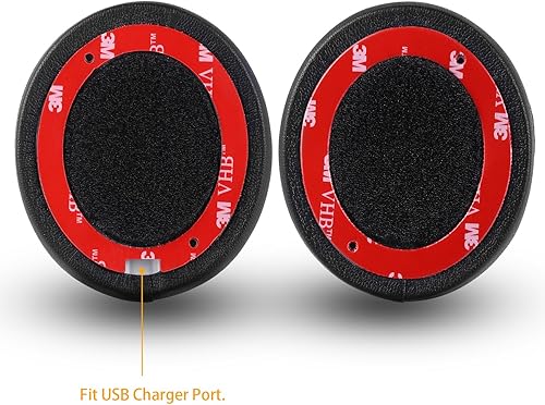 Miniatura 4 de Almohadillas inalámbricas Solo 23  JECOBB Almohadillas de repuesto con cuero proteico y espuma viscoelástica para auriculares inalámbricos Beats