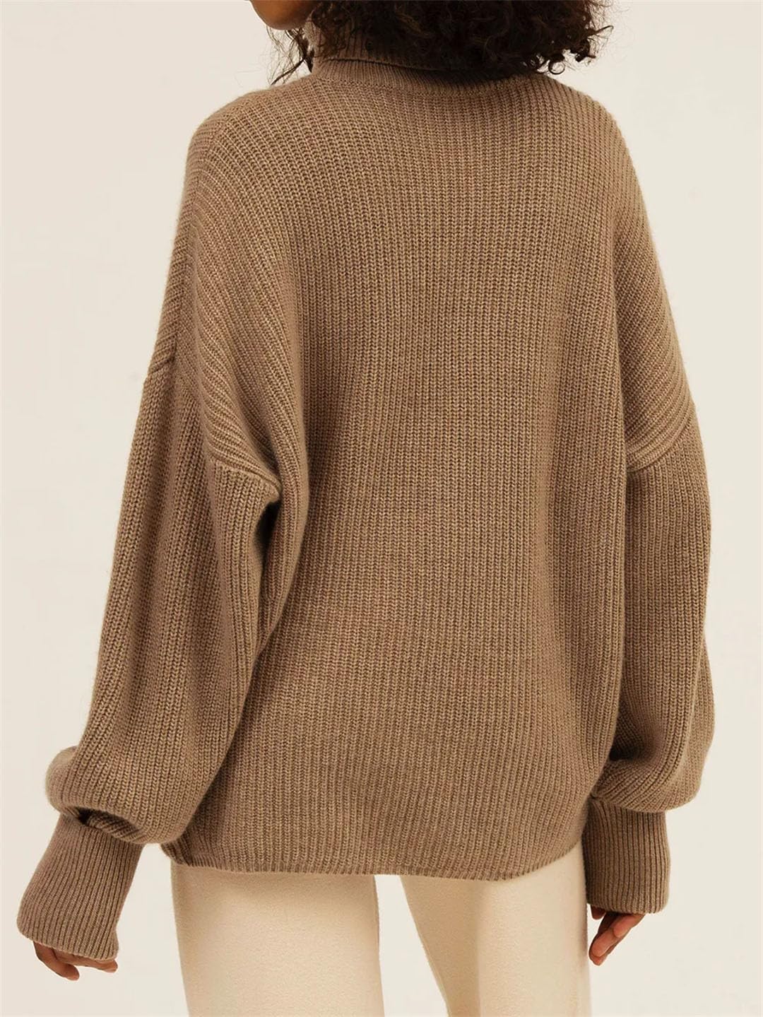 Maglione da donna a collo alto, stile casual