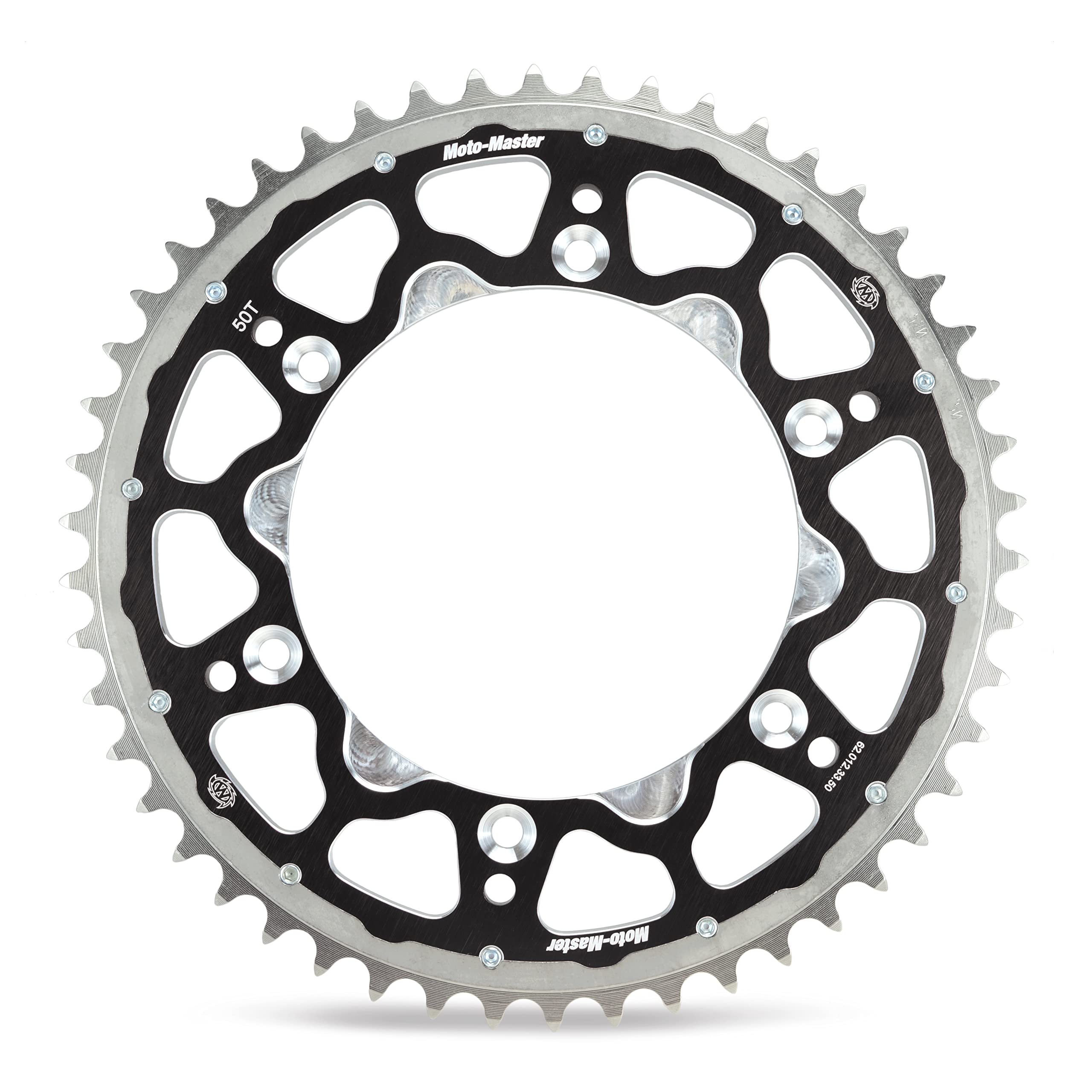 Moto Master Motorcycle Crown Offroad Fusion Series 520-48T in Hardened Steel and Aluminum Alloy