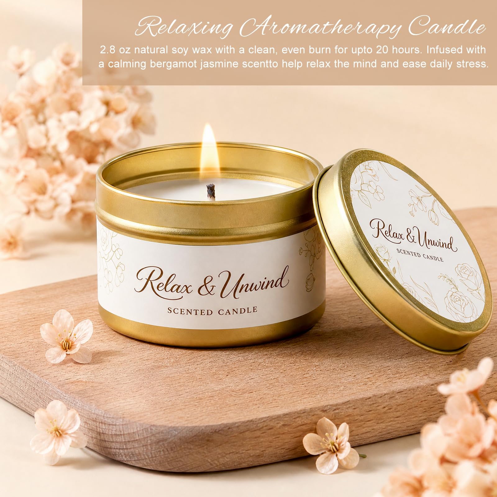 Regalo di compleanno per donna, cesto regalo spa con astuccio per il trucco vuoto, confezione regalo "Thinking of You Care", regalo di recupero per moglie, mamma, amica, sorella, confezione regalo