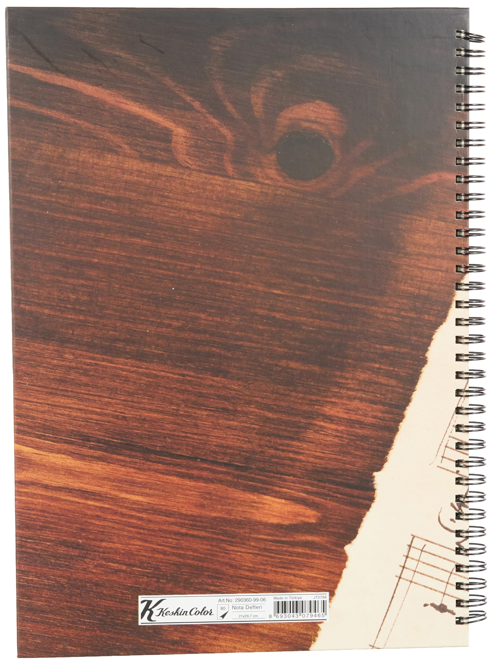 Sharp Color A4 80 Yp. Twarda okładka spiralna książka muzyczna