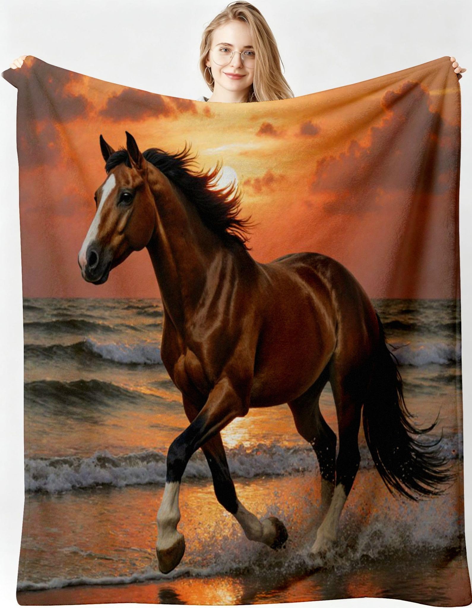 Manta 220x240 cm Loro Rosa Franela Polar para Cama 135/150-A302