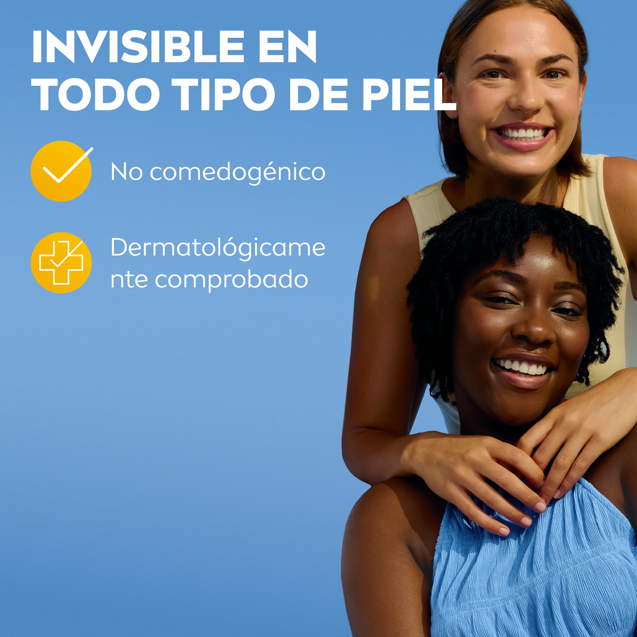 NIVEA SUN Control de Brillos Protección Facial FP50+ Transpirable - Matificante 12 h - Carnitina, Tapioca, Almidón de Arroz, Licocalcón A - Textura Ligera y 0% Sensación Grasa - Piel grasa - 40 ml