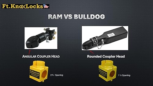 Miniatura 7 de Ft. Knox Locks Acoplador de cuello deslizante Ram con bloqueo de disco Cobra Sidewinder