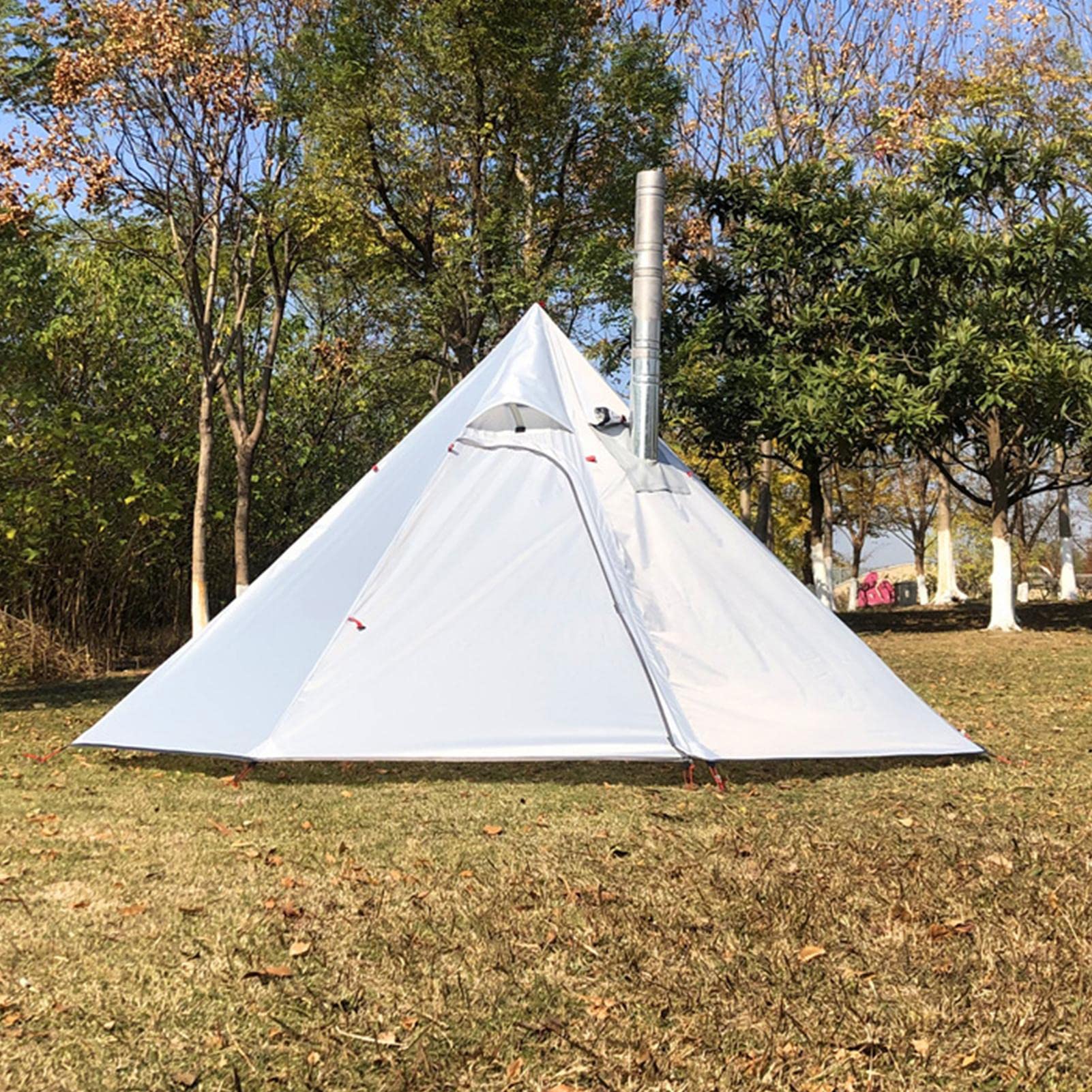 Zeltofen Smokey Hut Zelt Für Trekking Camping Outdoor Doppeltes Shelter Wasserdicht Feuerfestes Tuch Für Zelte Sport & Freizeit