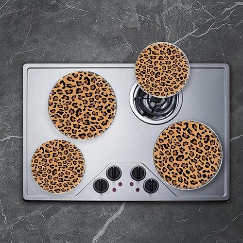 Miniatura 31 de Juego de fundas redondas para quemadores de estufa de gas, 4,8 pulgadas y 10 pulgadas, fundas para quemadores de estufa eléctrica, cubierta