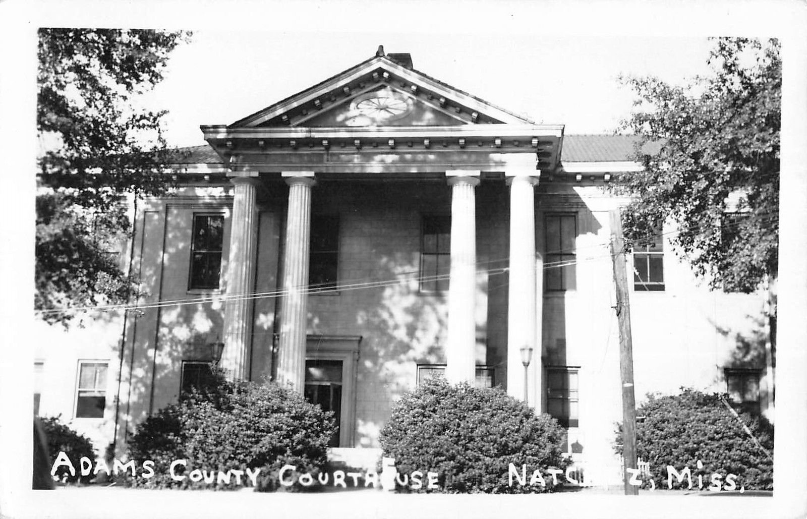 Natchez Mississippi Adams County Court House Exterior Real Photo Postcard  V20727 at Amazon's Entertainment Collectibles Store