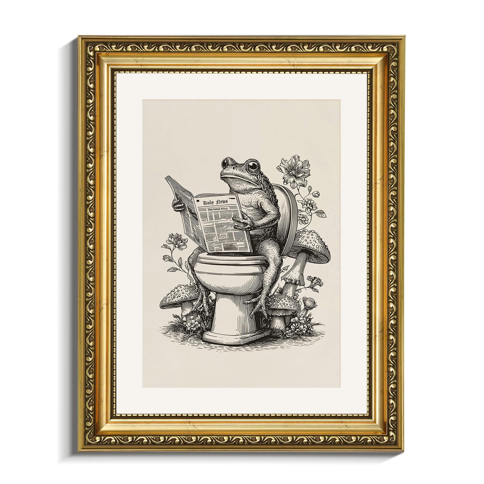 VIYYIEA Vintage Frog Canvas