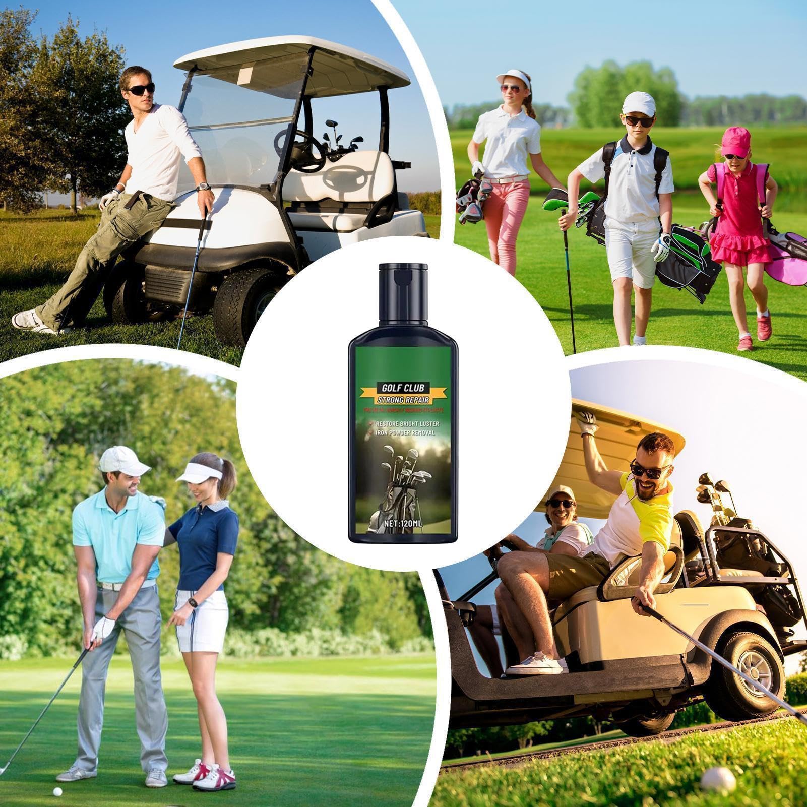 Golf Iron Cleaner, composto da 120 ml con spugna per lucidare giocatore di golf e metallo e alluminio