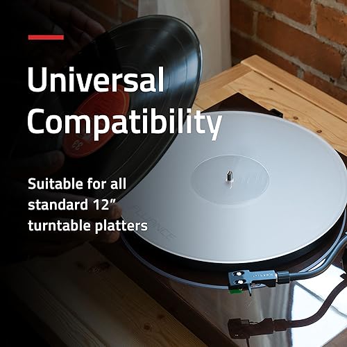 Miniatura 6 de Fluance Tapete acrílico para platos giratorios, reduce las vibraciones para mejorar la claridad de sonido para reproducción de discos de vinilo,