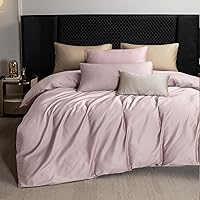 Vista 15 de MooMee Queen Duvet Cover Set, 100% Extra Long Staple Cotton 600 Thread Count Sateen Silky Soft Breathable Durable Luxury Hotel Quality Bedding Set