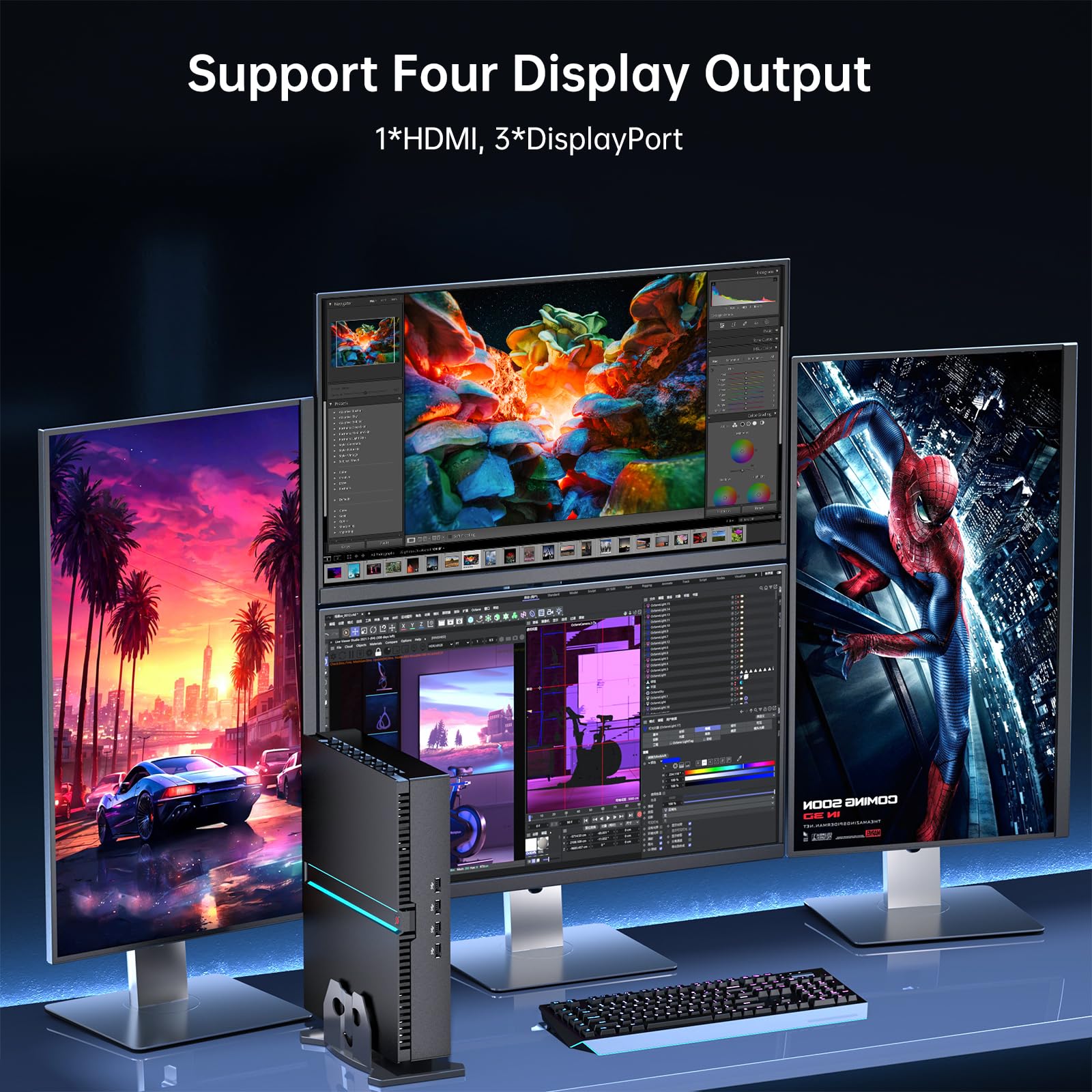 Amazon.co.jp: Mavslolyミニ ゲーミング PC、Core i9-14900F 24 コア 