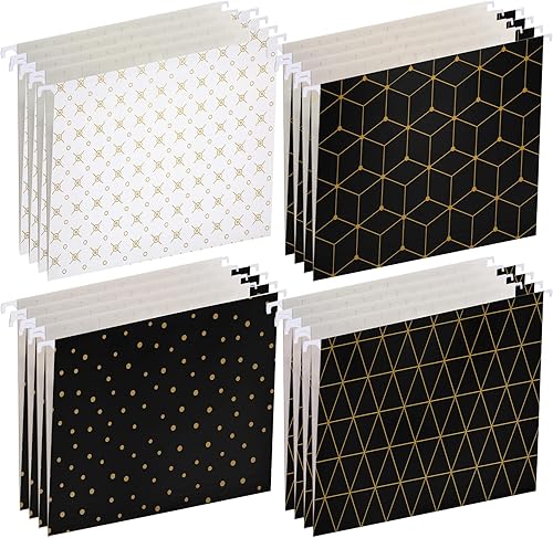 Paquete de 24 carpetas colgantes tamaño carta, pestañas ajustables de corte 15, bonitas carpetas decorativas para suministros de oficina, escuela, disponible en Yaxa Venezuela