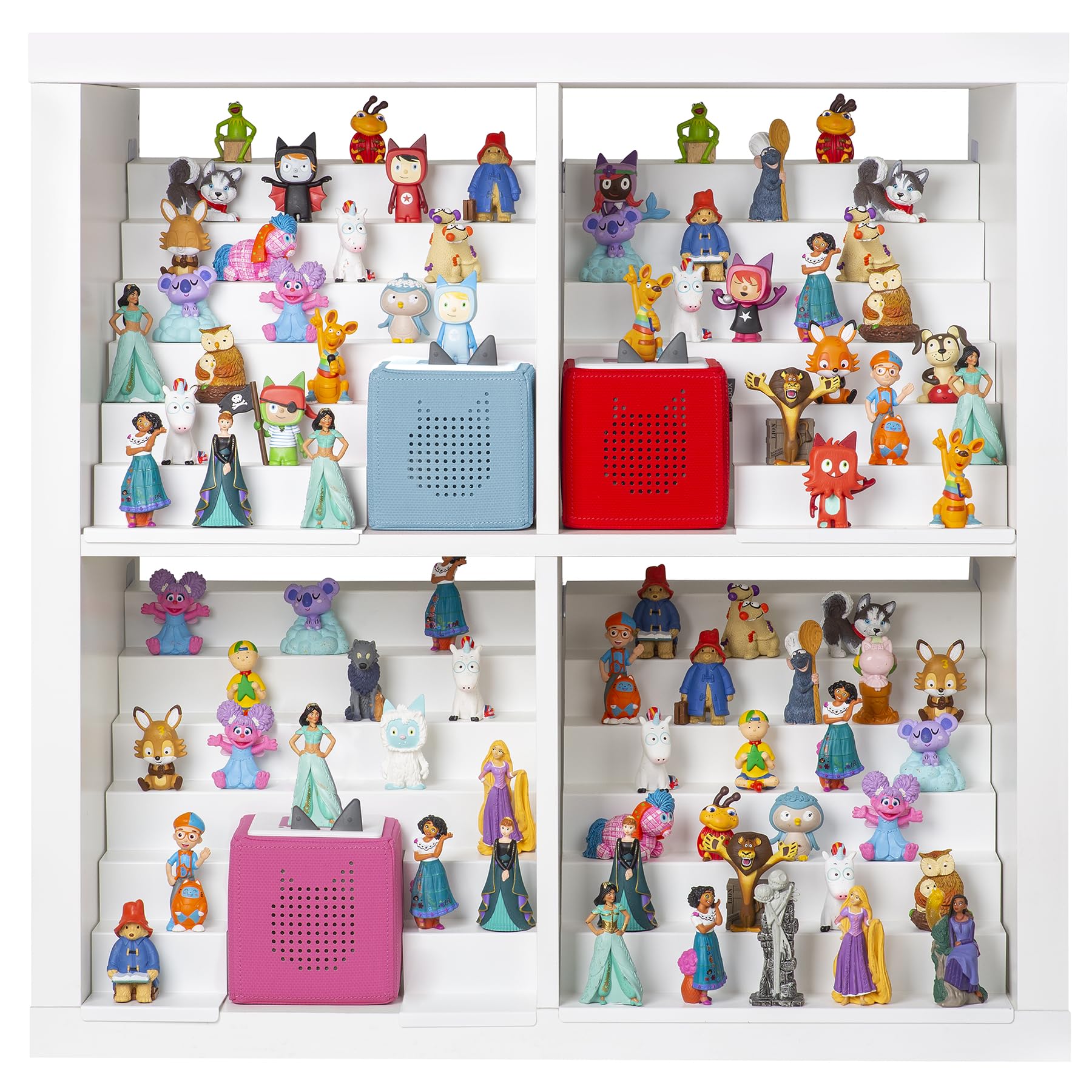 XZYJT-Z Étagère échelle magnétique pour figurines Tonie, IKEA KALLAX et autres espaces de grille, étagère magnétique de style industriel pour enfants (1, XZYJT-Z)