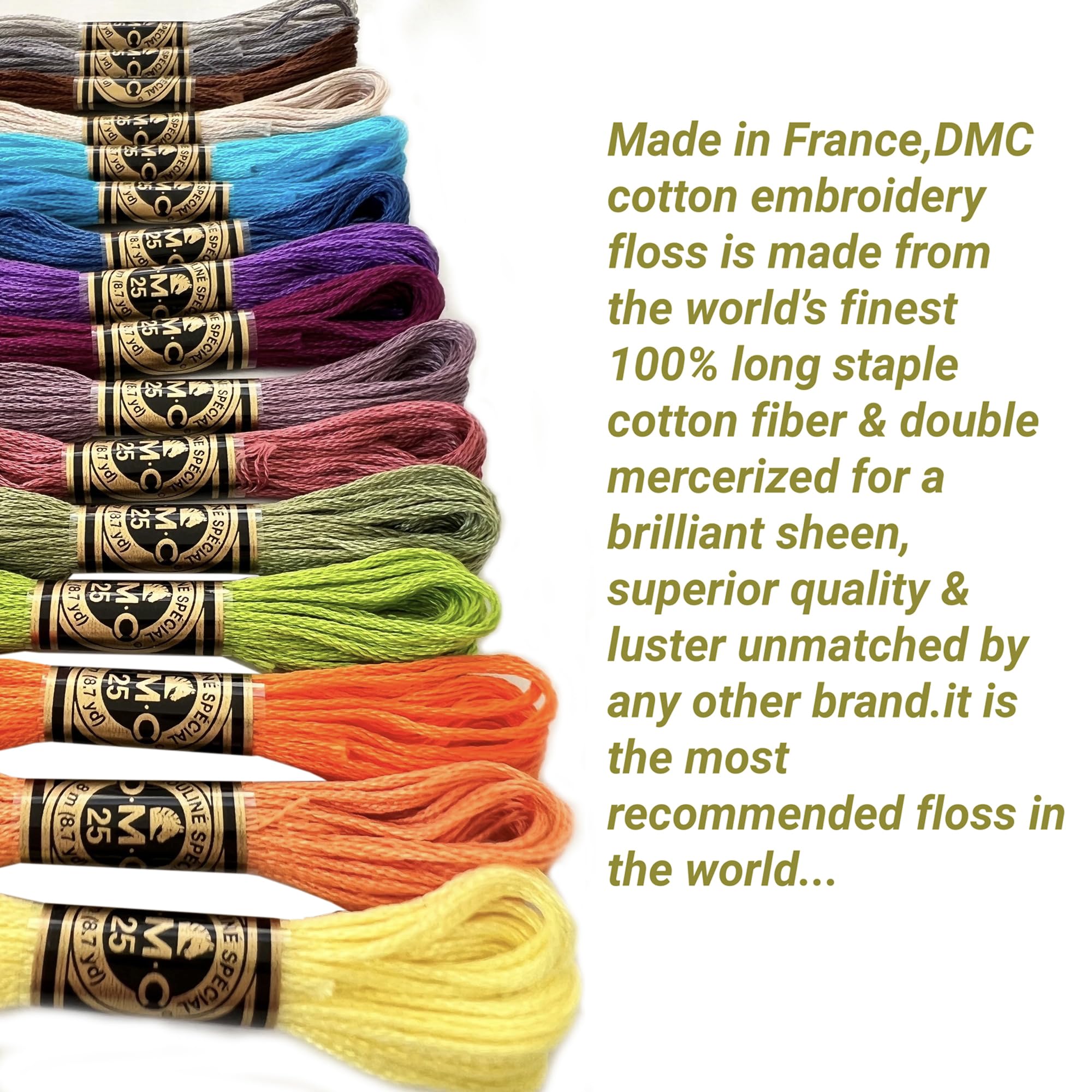 DMC Embroidery Floss Set - Needles & Colors -2