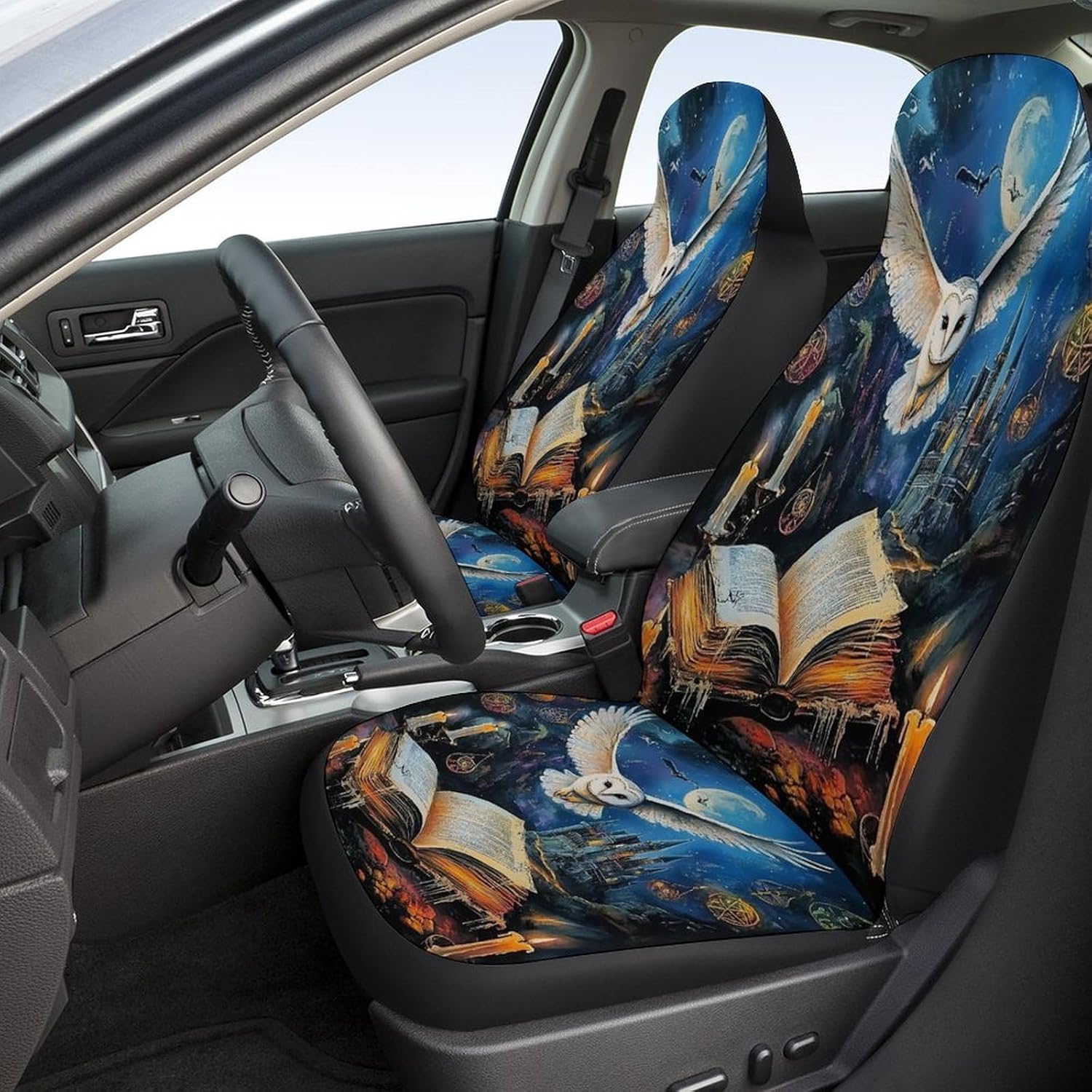 Magical Night Study Universal Car Seat Cover Automotive Seat Covers Compatible Universal Fit for SUV Van Trucks