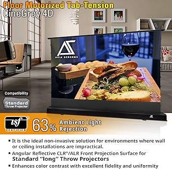 モニター台 AUTO DOOR Amazon.com: Akia Screens 101 inch Floor Rising Projector
