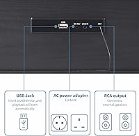 Vista 3 de Crosley CR3504A-BK Finn Radio FM Bluetooth y reproductor de CD, negro