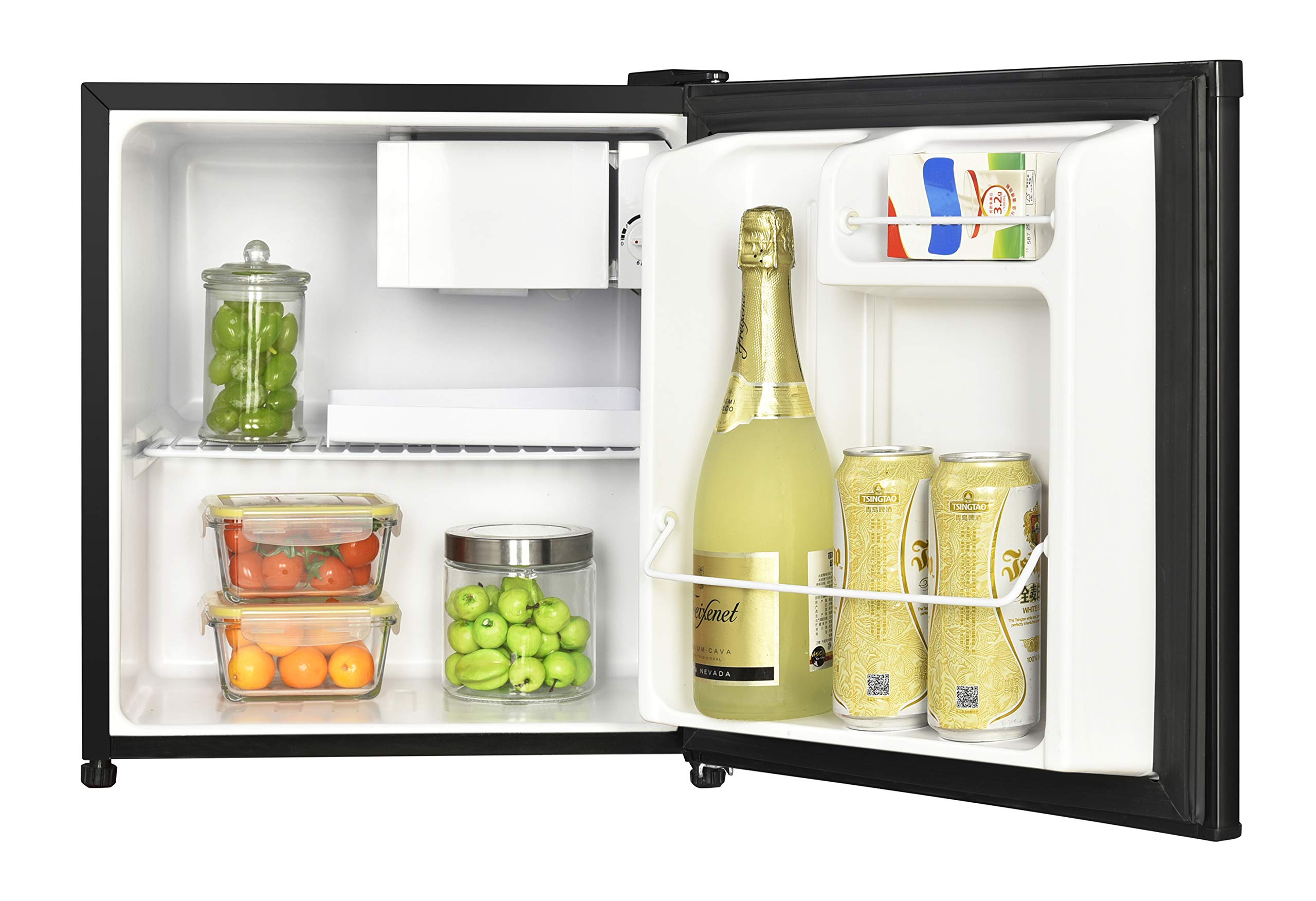 1.7 Cu. Ft. Mini Refrigerator with Chiller Compartment in Black Buy