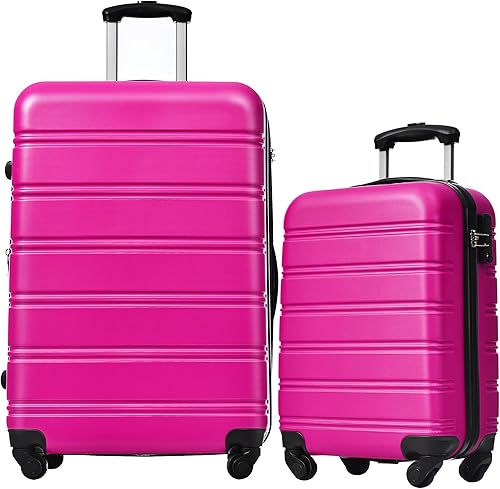 Merax Unisex Adulto Hardside, Rosado, Hardside