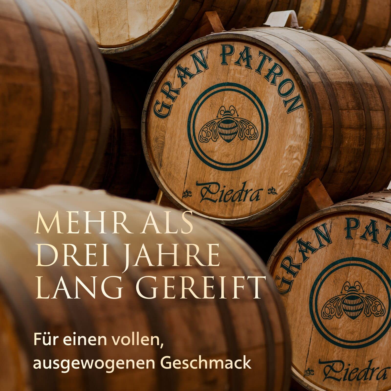 Gran PATRÓN Piedra Ultra-Premium-Tequila, 40% Vol., 70 cl/700 ml, aus 100 % besten blauen Weber-Agaven, in Mexiko in kleinen Chargen handdestilliert