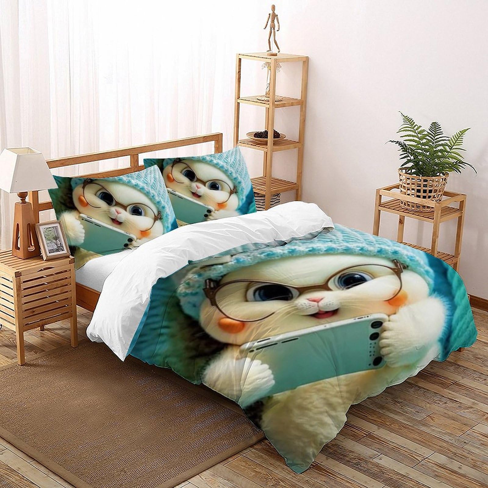 Housse de couette 200x200 lapin pour créer un cocon douillet dans la chambre d'enfant