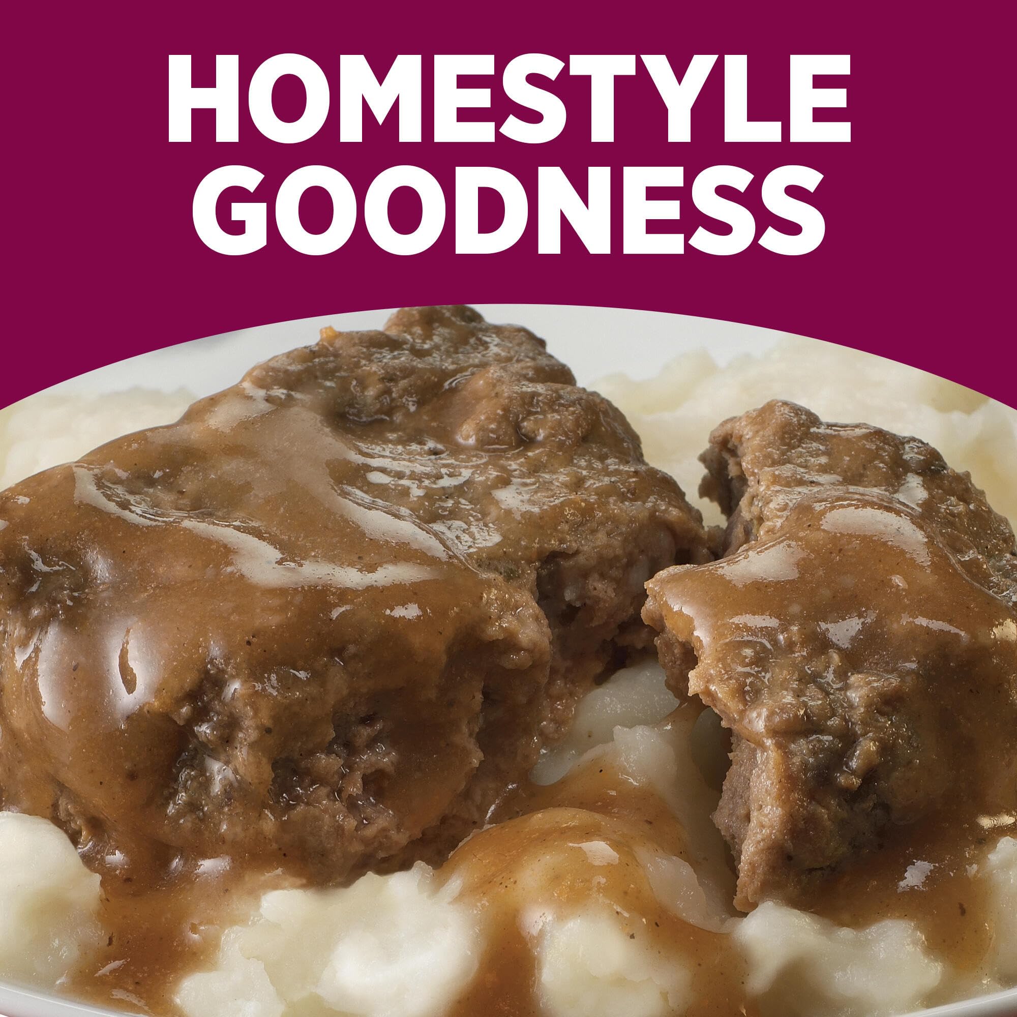 HORMEL COMPLEATS Meatloaf & Gravy With Mashed Potatoes Microwave Tray, 9 oz. (6 Pack)
