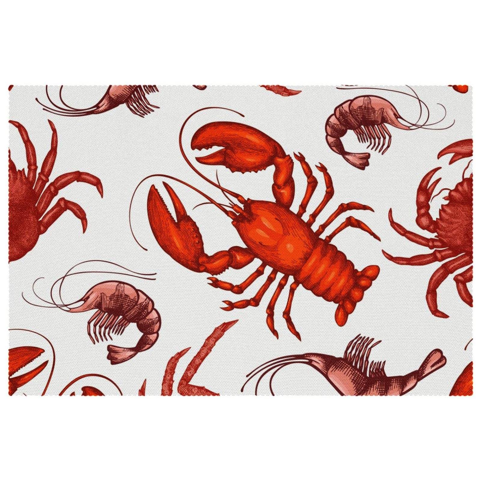 Sets de table mer antidérapants et thermorésistants lot de 6 pièces 30x45cm