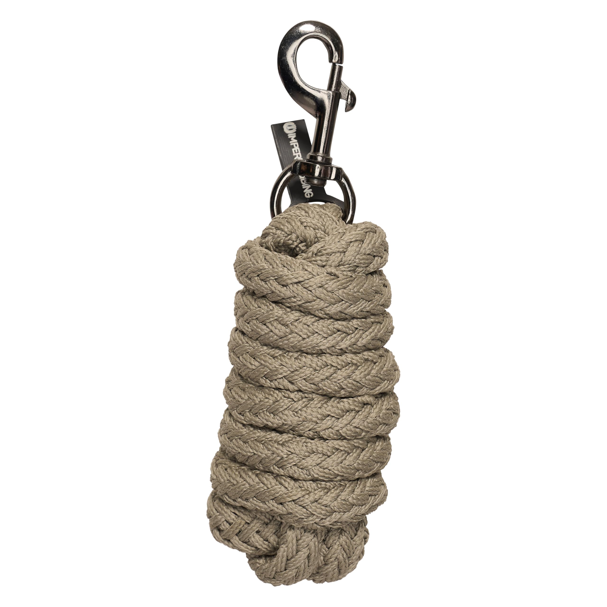 Imperial Riding IRH Classic SH Lead Rope with Carabiner Hook Made of Durable Polypropylene Light Olive Green