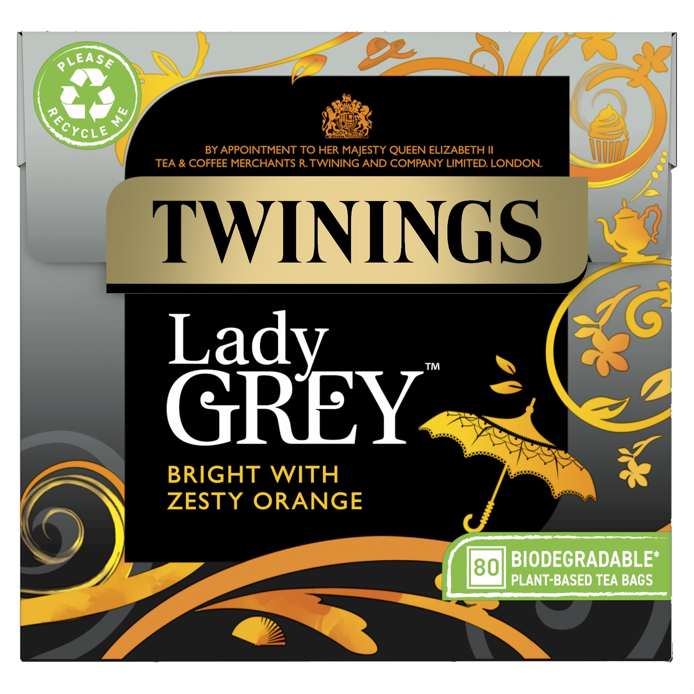 Twinings Lady Grey 80 Tea Bags 200G